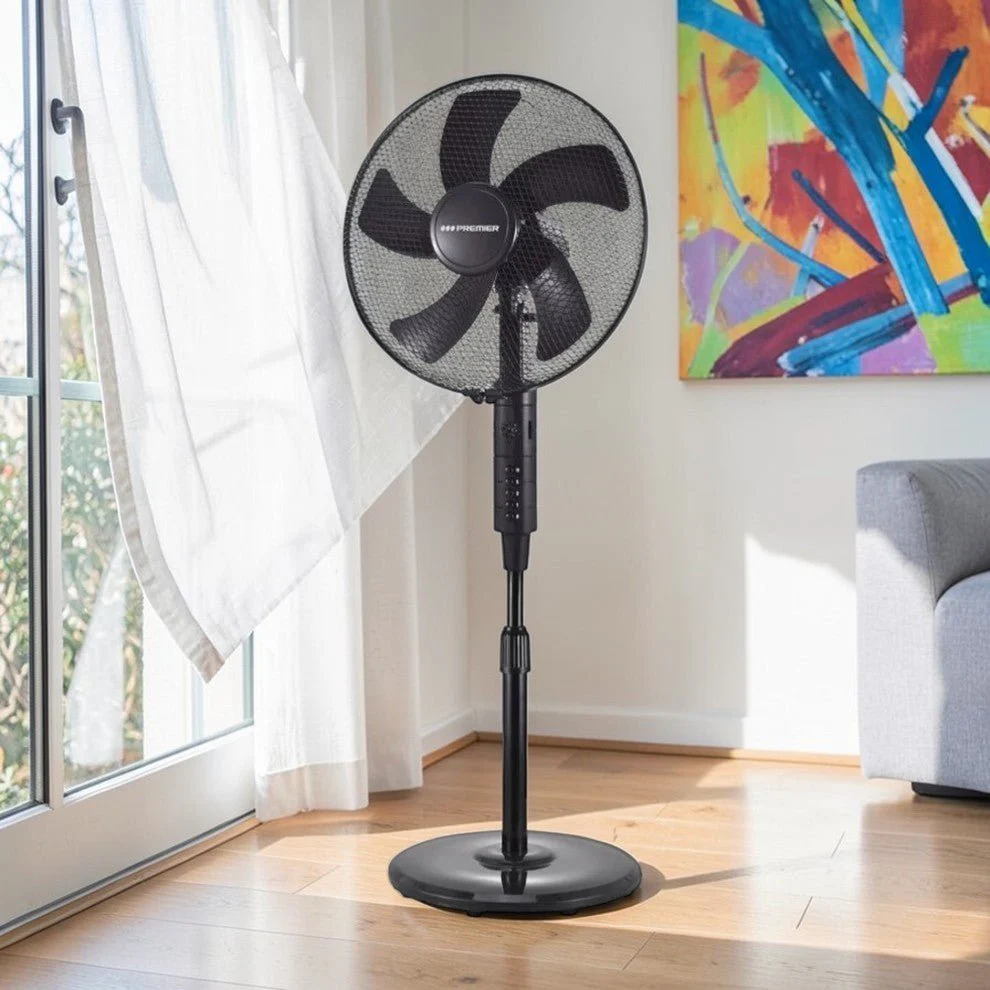 Abanico de Pedestal 16" Premier / 5 Aspas / 3 Velocidades