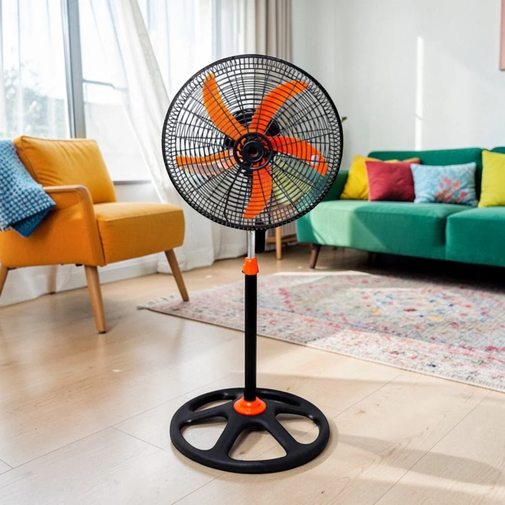 Abanico de Pedestal Premier 18" / 5 Aspas / Naranja