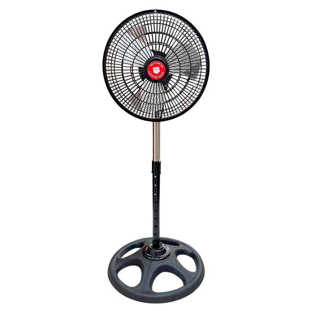 Abanico de Plástico Home Elegance - 10" / Negro