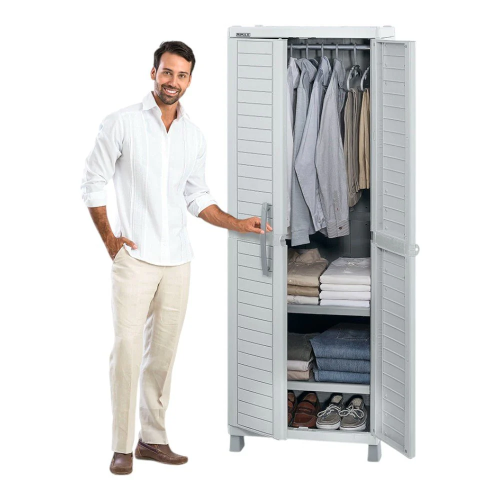 Armario Plástico Barú Rimax Para Ropa / Gris - Image 4