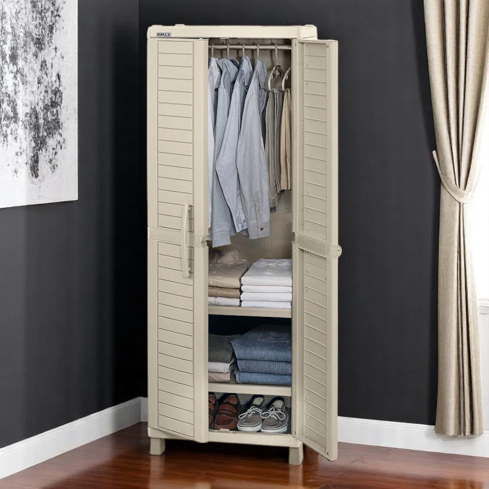 Armario Plástico Barú Rimax Para Ropa / Taupe
