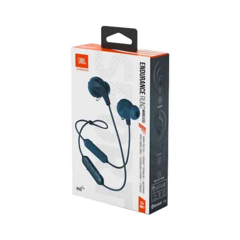 Audífonos JBL Endurance Run 2 Deportivos Con Cable | Negro Azulado - Image 2