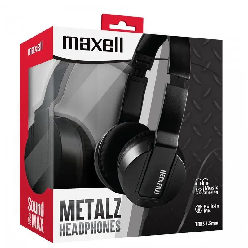 Audífonos Maxell Solid2 Metalz Sms10 Obsidian - Image 2