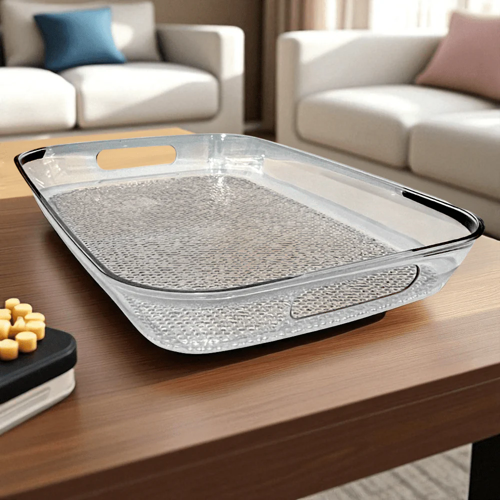 Bandeja de Servir Acrílica BeeHome Rectangular / 30cm x 44cm