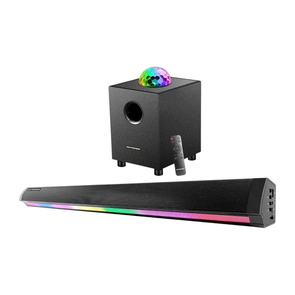 Barra de Sonido Premier Con Subwoofer / USB / 60,000 PMPO