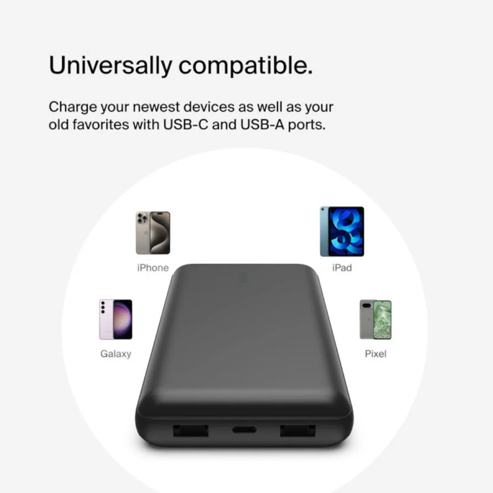 Batería Portátil Belkin Power Bank 20K / Usb-Ax2 / 15W / Negro - Image 5