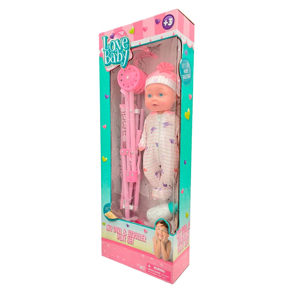 Bebé 35cm con Coche / Love Baby - Image 2