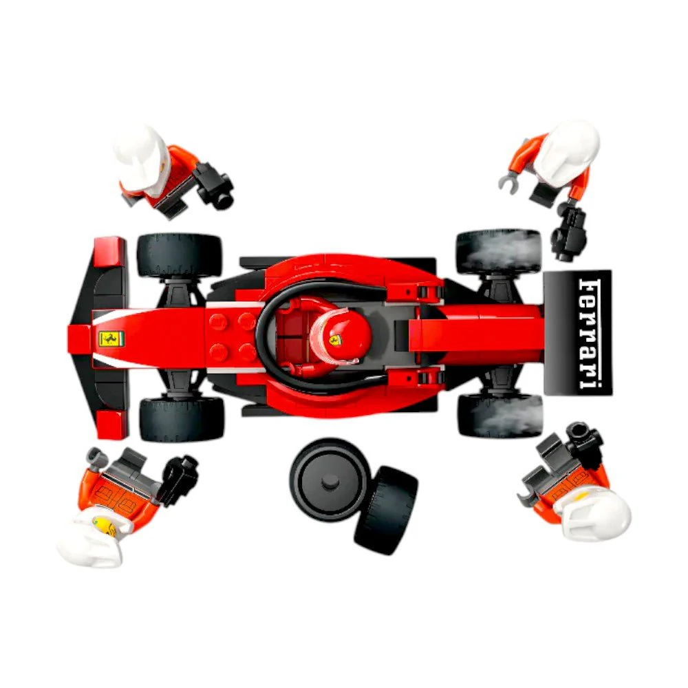 Bloques LEGO® Parada en Pits de F1® y Equipo de Mecánicos con Auto Ferrari - Image 6