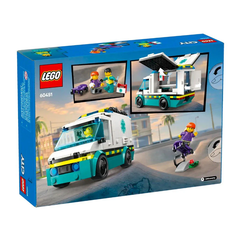 Bloques LEGO Ambulancia De Emergencia - Image 8