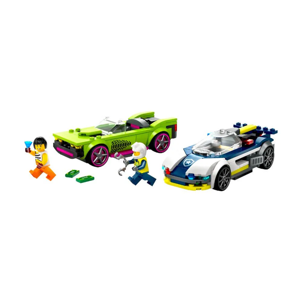 Bloques LEGO City Auto de Policía y Auto Deportivo - Image 3