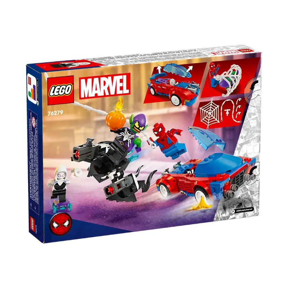 Bloques LEGO Coche de Carreras de Spider-Man y Duende Verde - Image 8