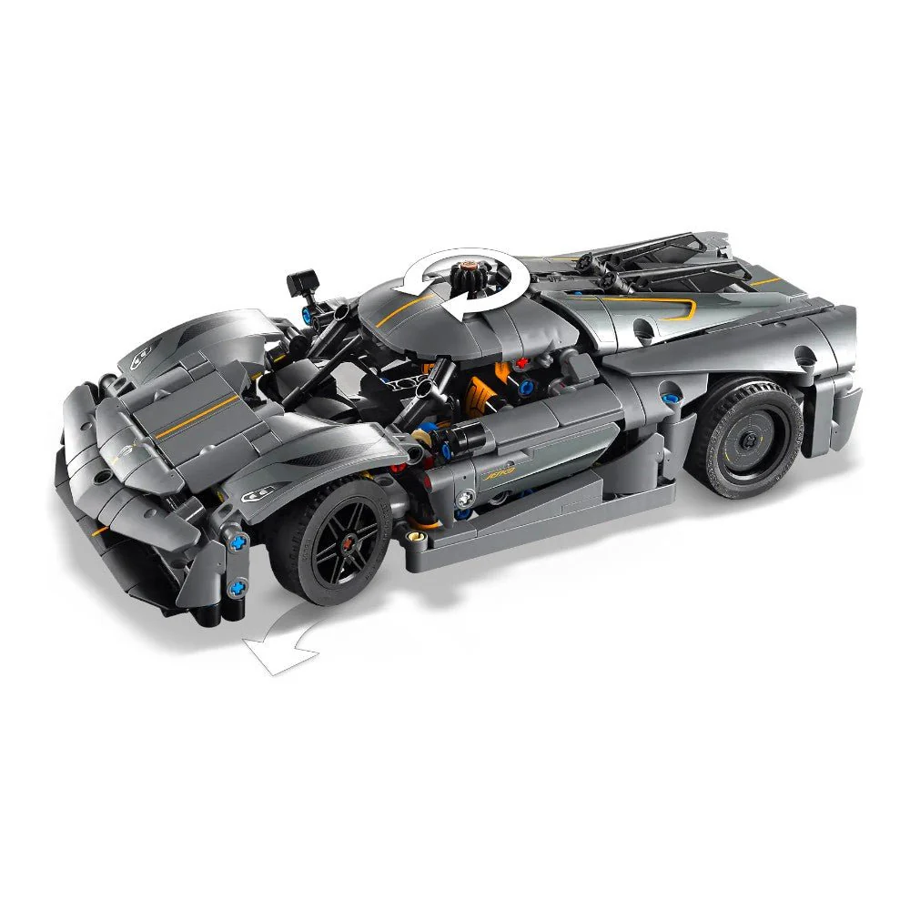Bloques LEGO Hiperauto Koenigsegg Jesko Absolut Gris - Image 4