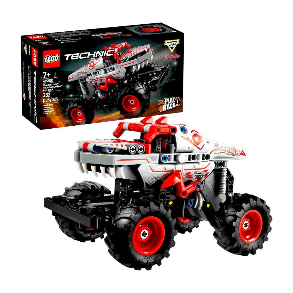 Bloques LEGO Monster Jam ThunderROARus con Motor de Carga Manual
