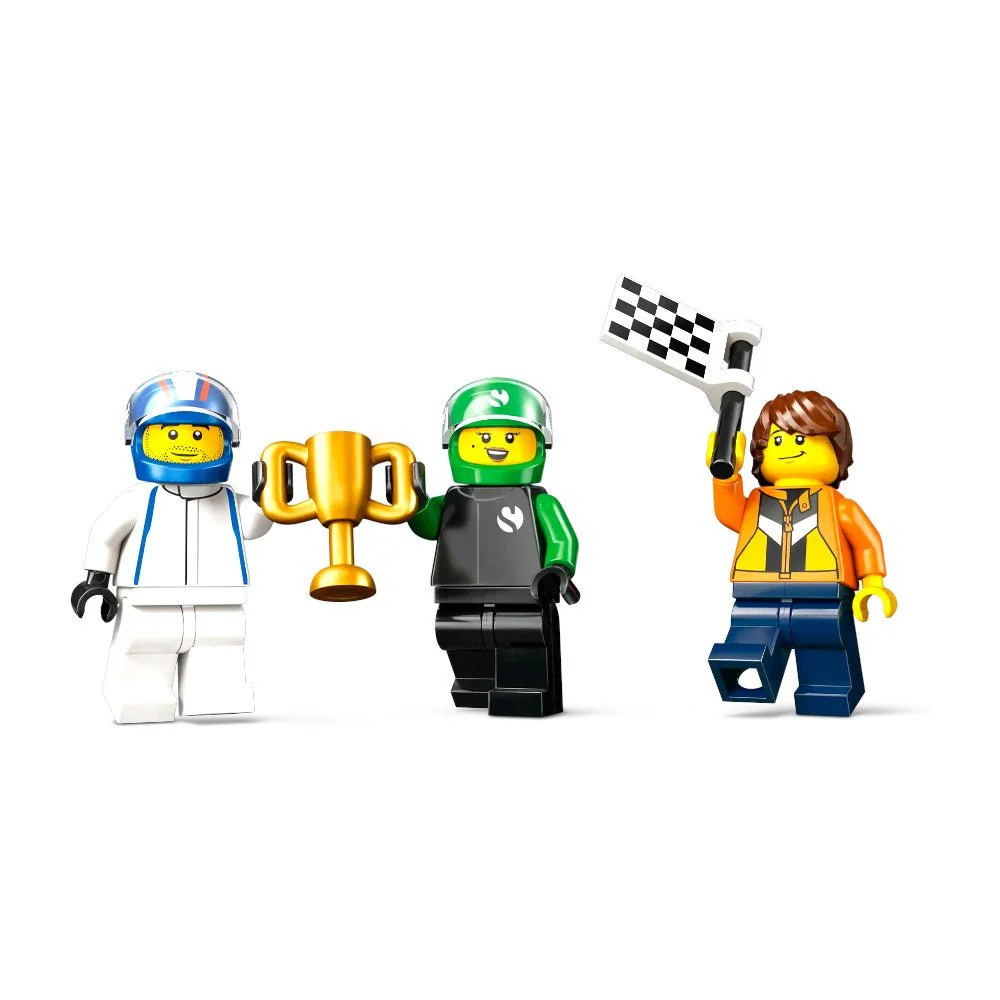 Bloques LEGO Parrilla de F1 con Autos de Carreras VCARB y Sauber - Image 4