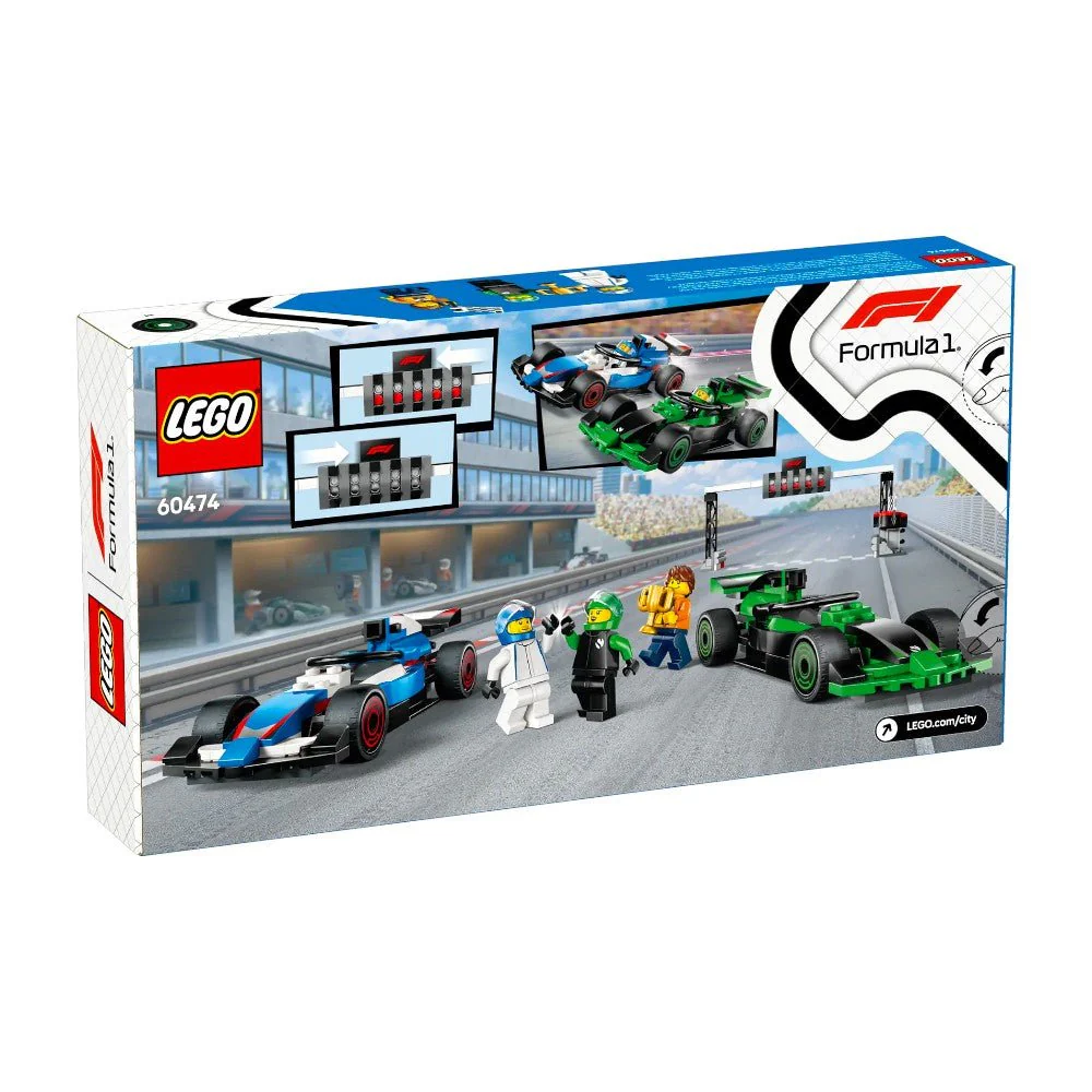 Bloques LEGO Parrilla de F1 con Autos de Carreras VCARB y Sauber - Image 6