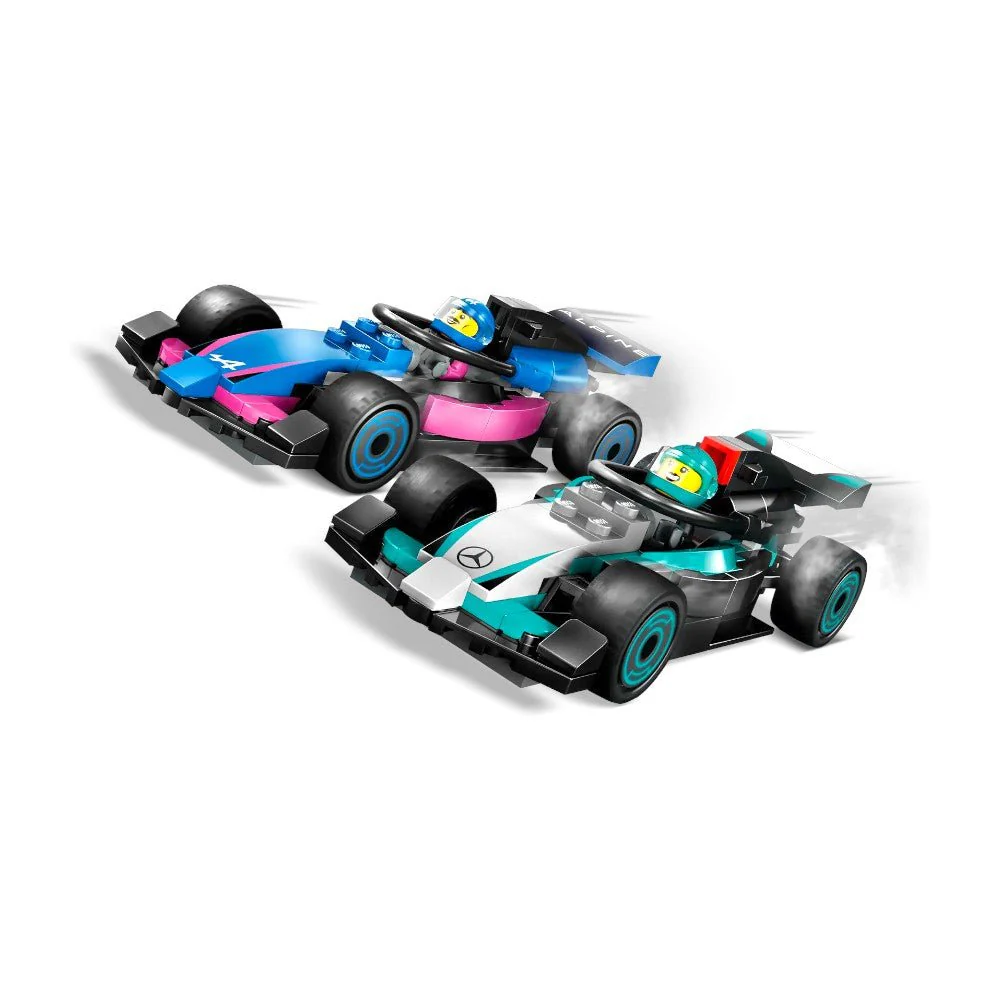 Bloques LEGO Taller de F1® con Autos Mercedes-AMG y Alpine - Image 8