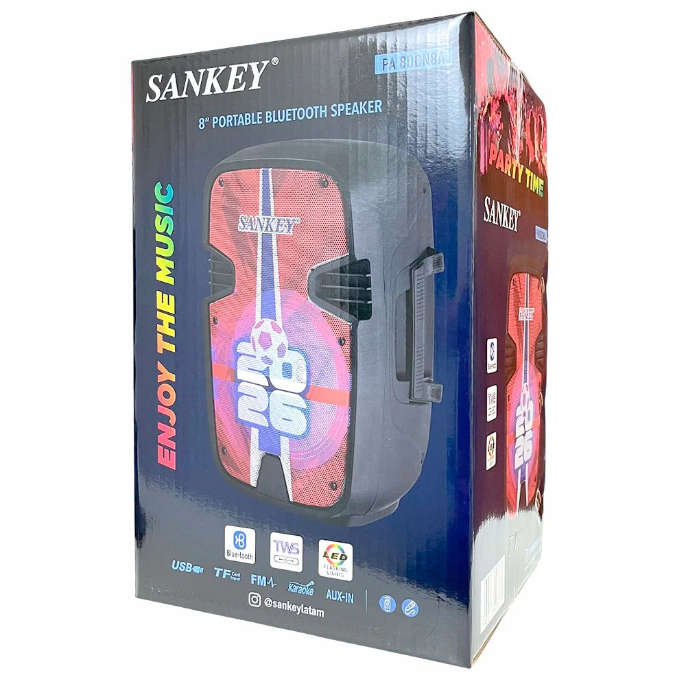 Bocina Portátil Sankey de 8" / Bluetooth / TWS – 10W - Image 5