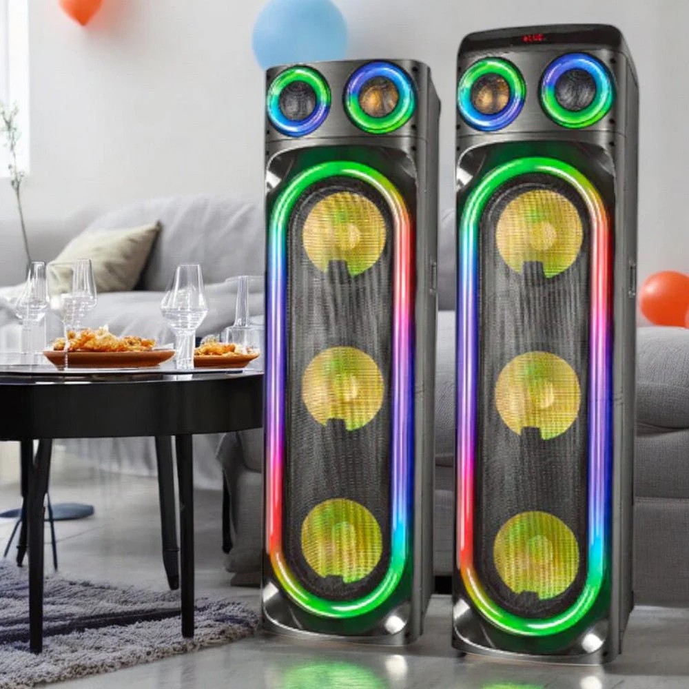 Bocina Sankey 10"x6 / Luz LED / 200W / Karaoke