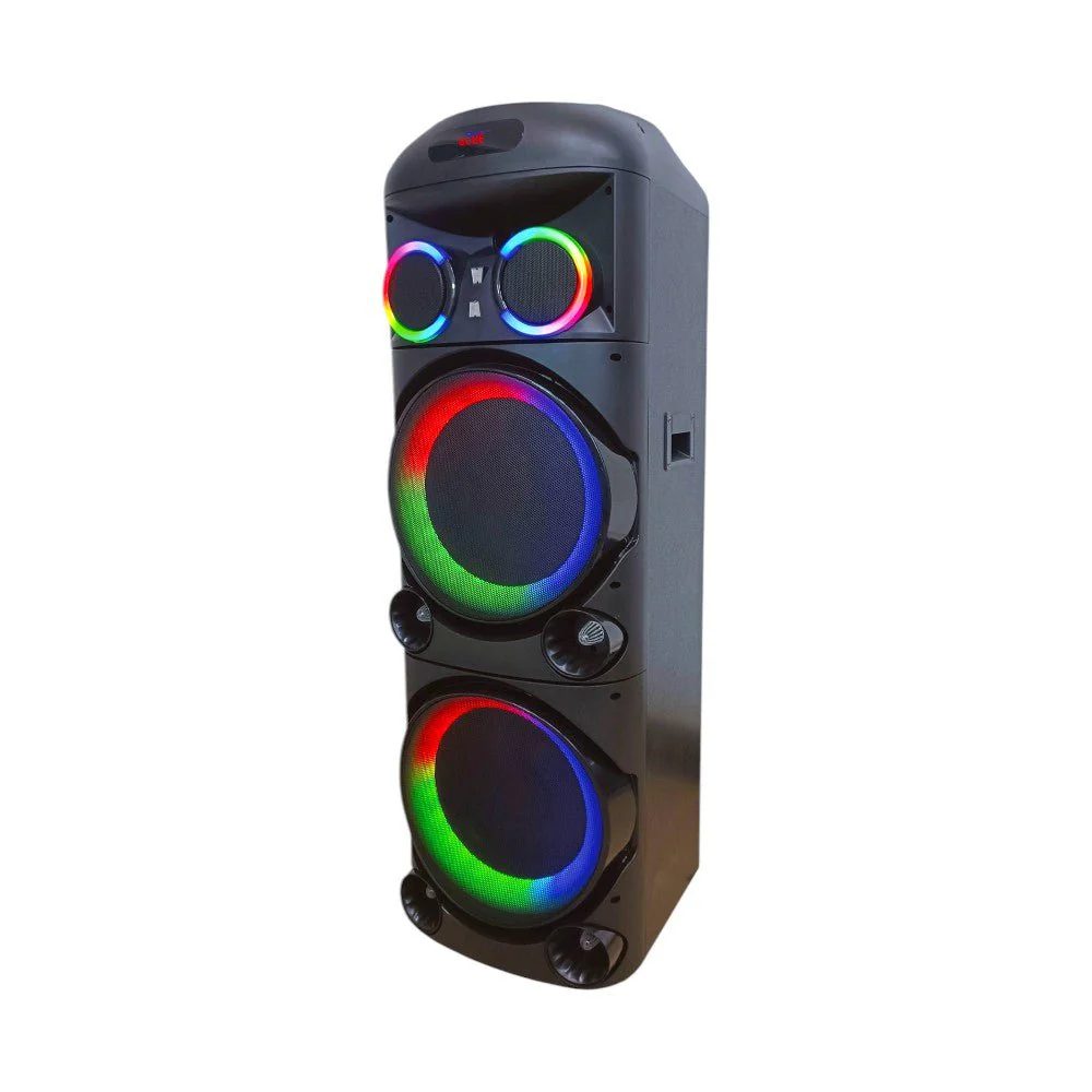Bocina Sankey 2x12" / 100W / Luz LED / Karaoke / Bluetooth - Image 2