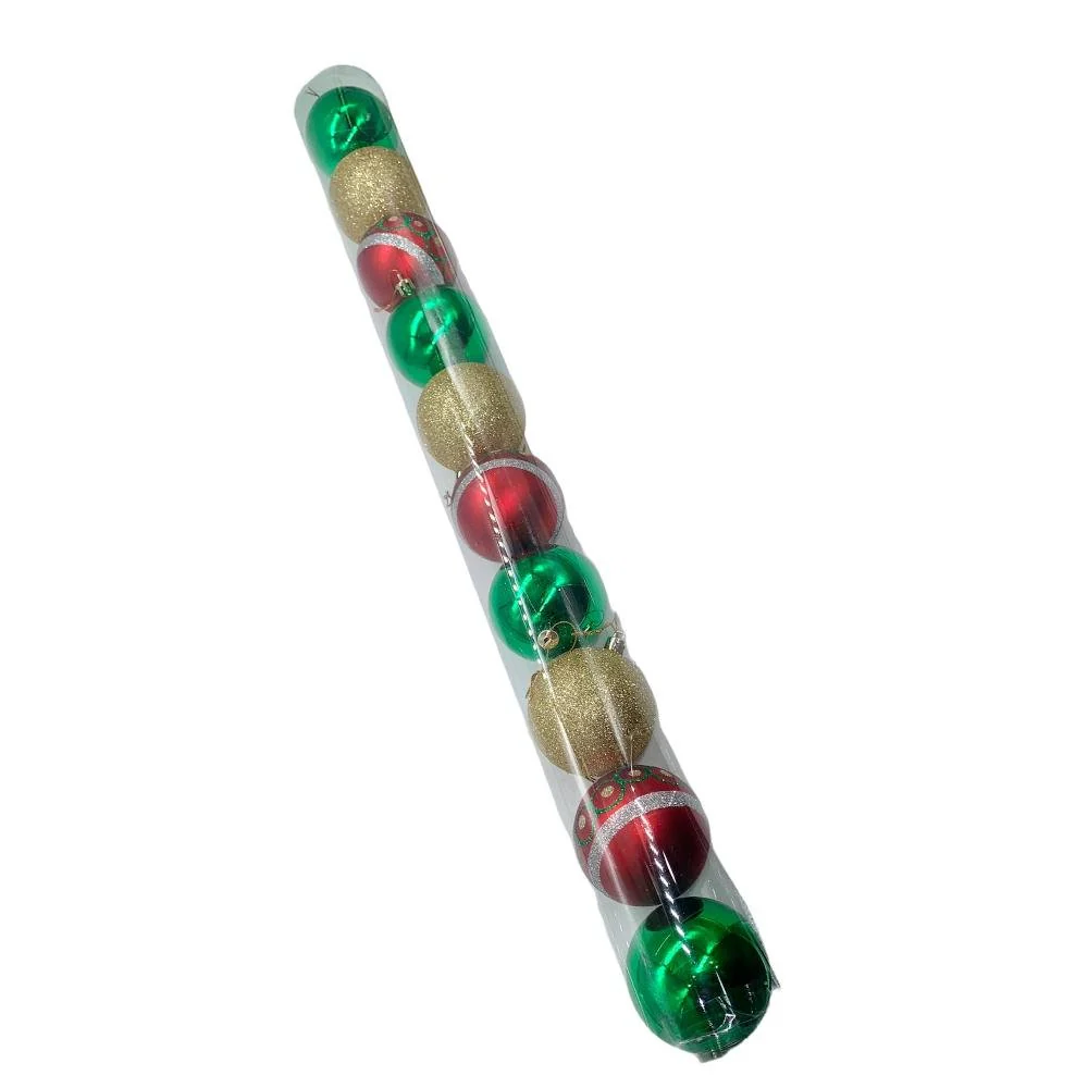 Bolas de Navidad Maranelo Christmas 10 Piezas 7Cm Estampado