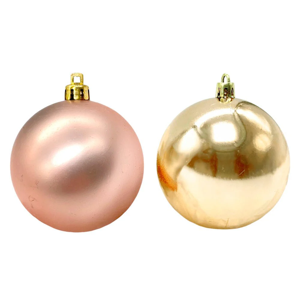 Bolas Lisas Navideñas Maranelo Christmas 6 Piezas / 6Cm / Dorado Champagne - Image 3