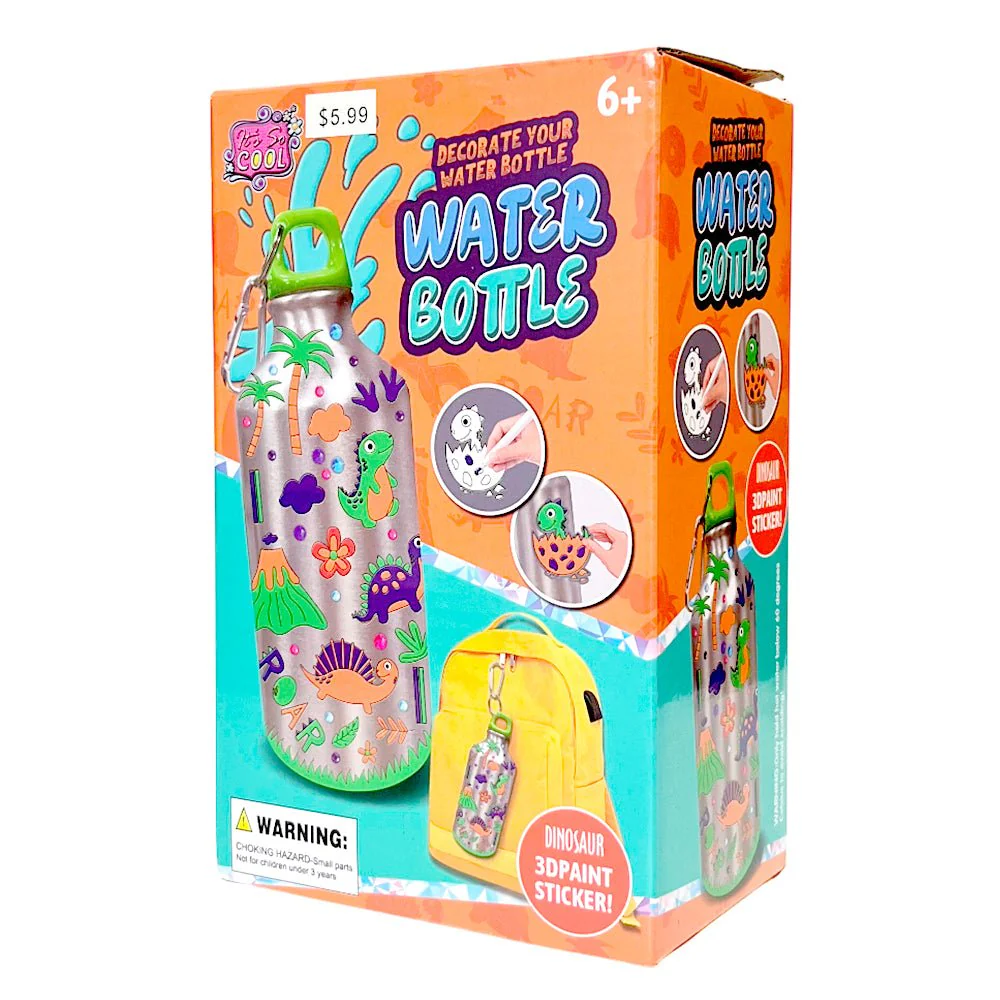 Botella de Agua 500 ml Dinosaurio para Decorar - Image 2