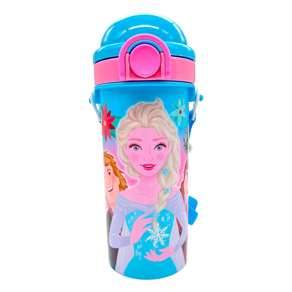 Botella Plástica Frozen de 500ml Con Carrizo - Image 2
