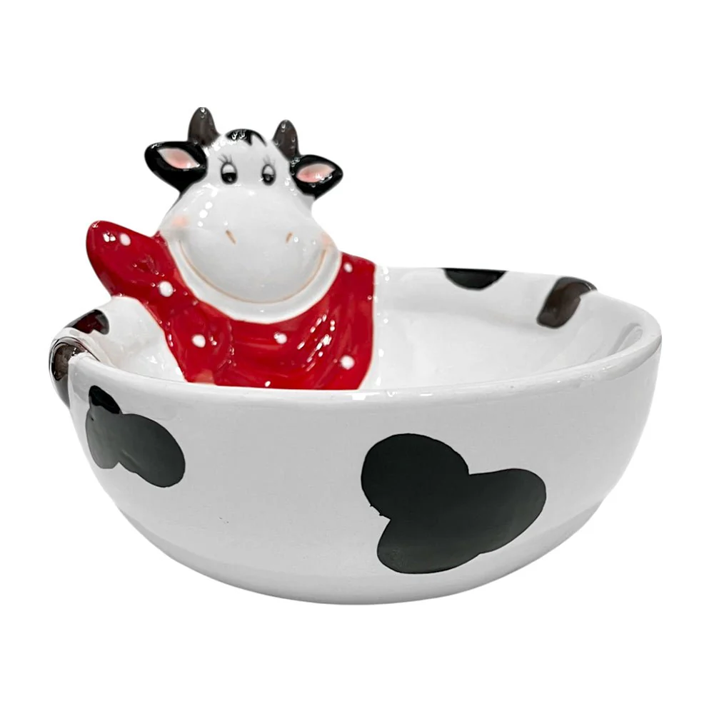 Bowl P/Servir De Cerámica Diseño De Vaca - Image 2