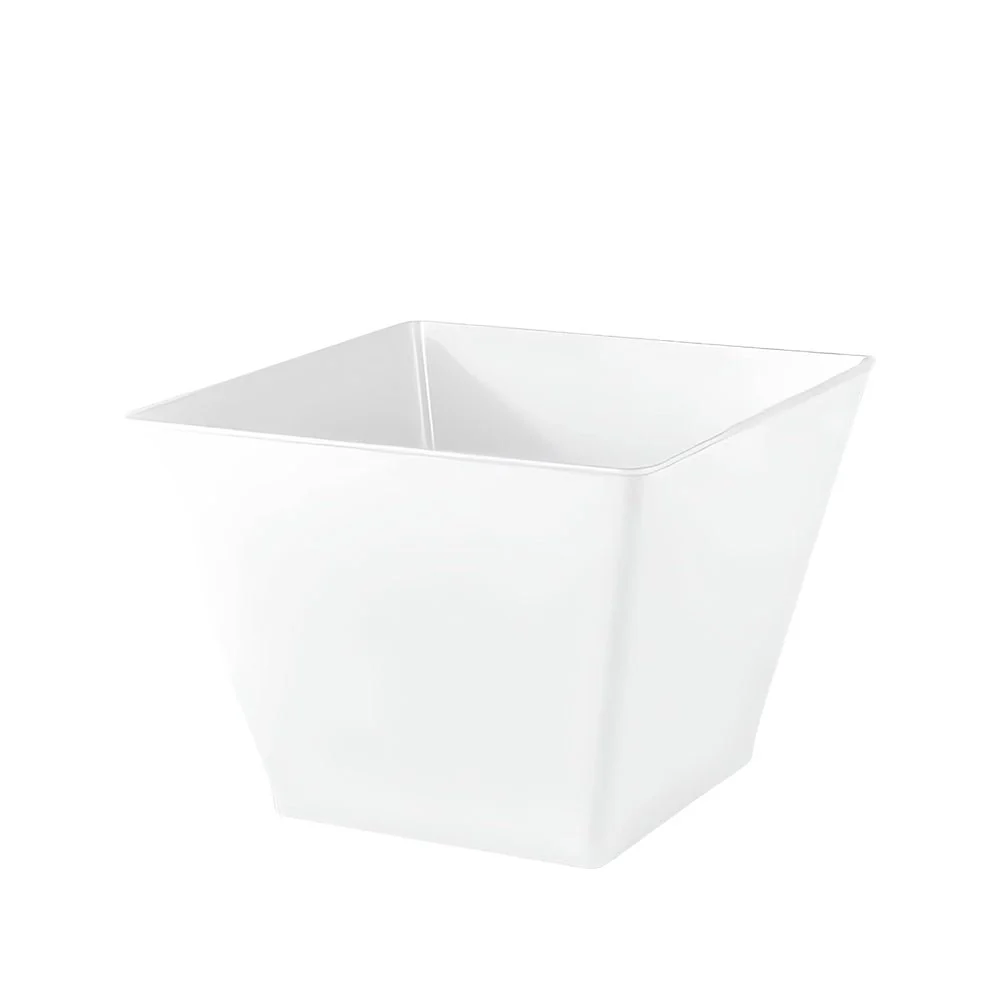 Bowl Plástico Cuadrado Blanco / 20 Piezas / 8 oz / Lillian - Image 2