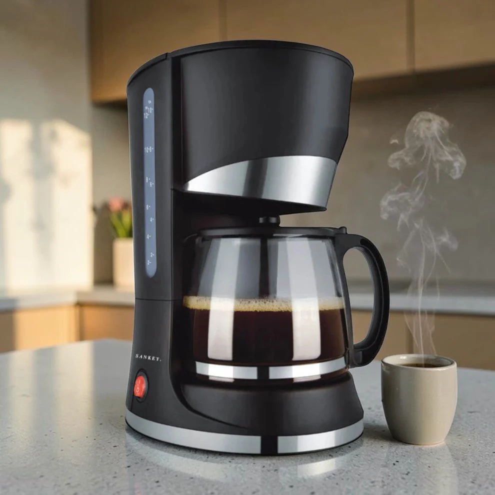 Cafetera Eléctrica Sankey 12 Tazas / 1.2L / 800W