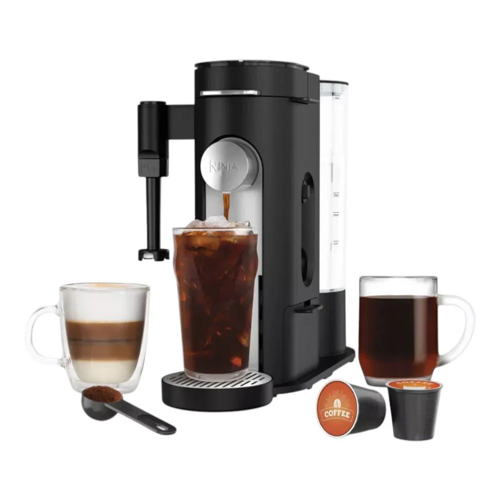 Cafetera Especial de Una Sola Porción Ninja Pod & Grounds / Negro