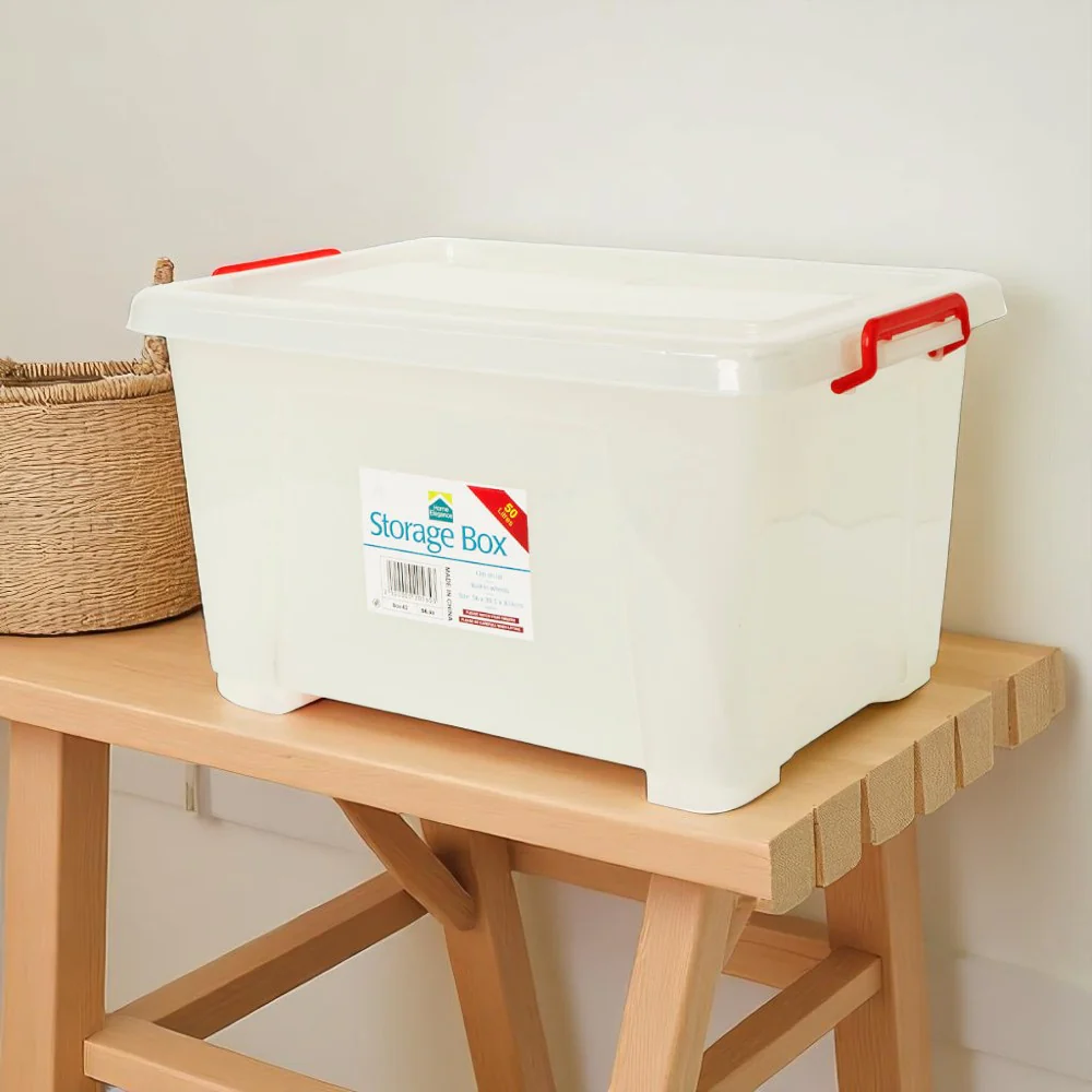 Caja de Almacenaje con Ruedas Home Elegance – 50 Litros