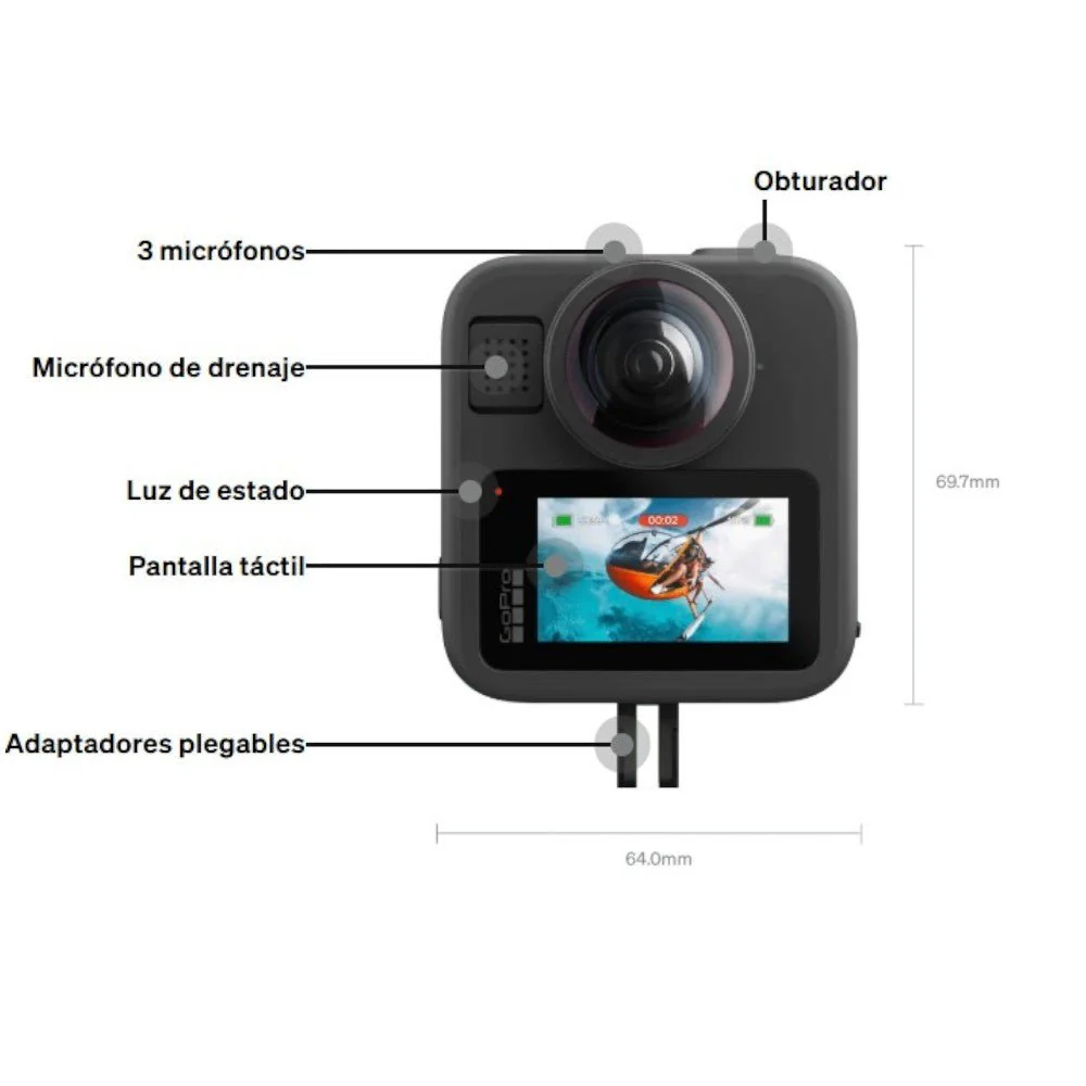 Cámara de Acción GoPro Max2 / Sumergible - Image 13