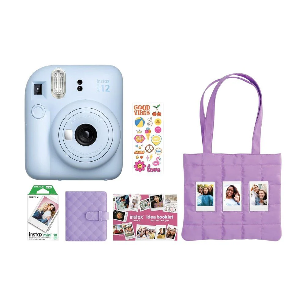 Cámara Fujifilm Instax Mini 12 / Pastel Blue / Kit Completo - Image 3