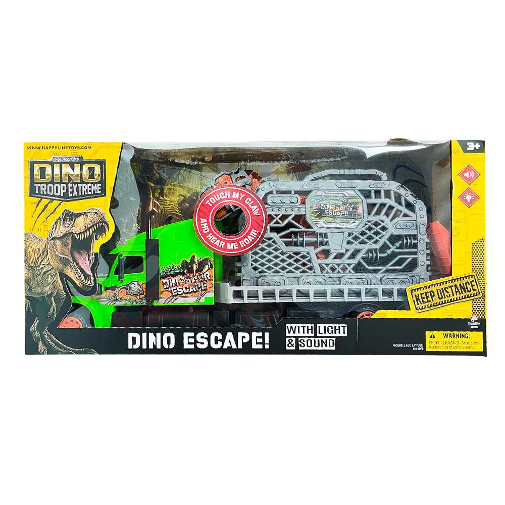 Camión Transportador con Dinosaurios