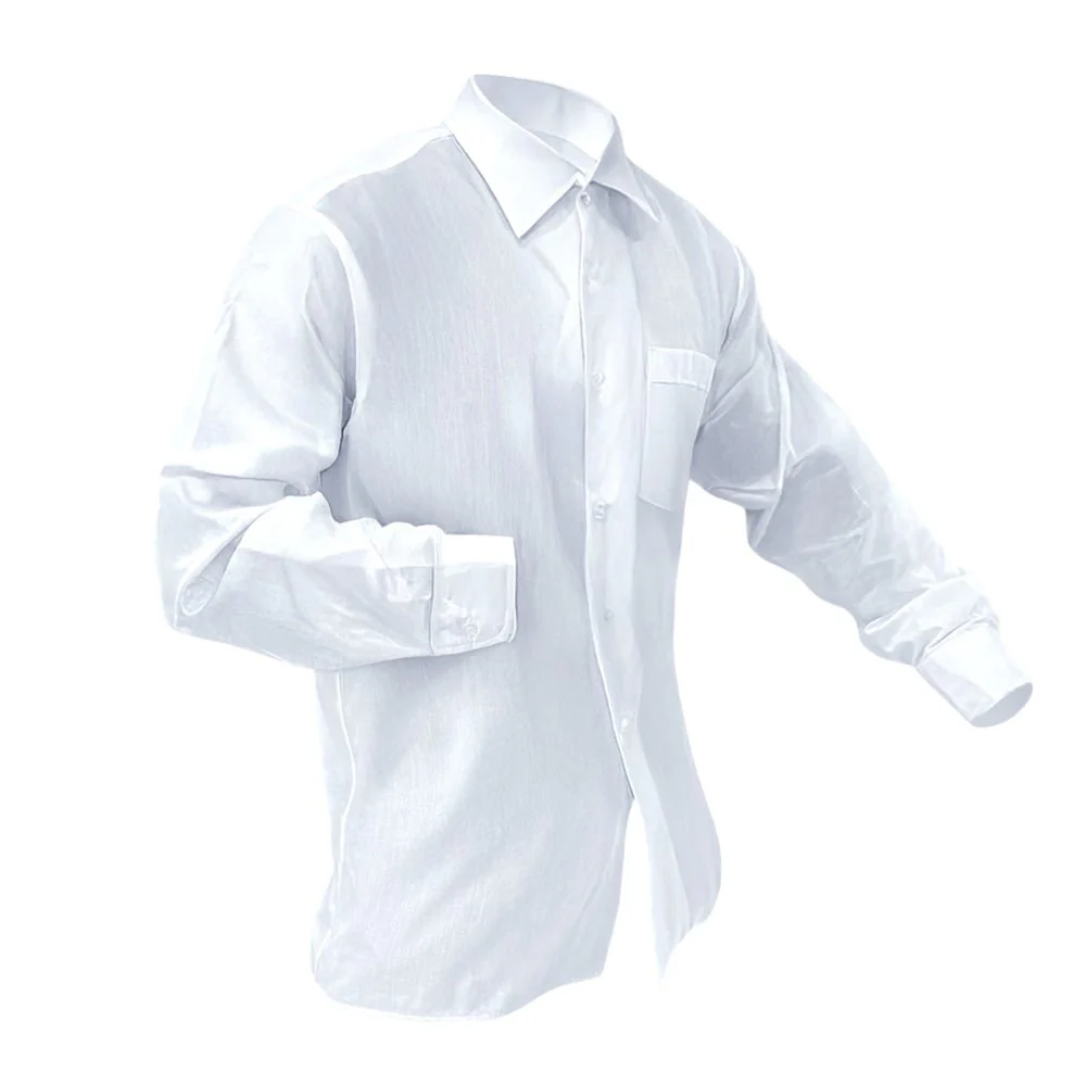 Camisa Blanca Escolar Durex / Manga Larga / Talla M