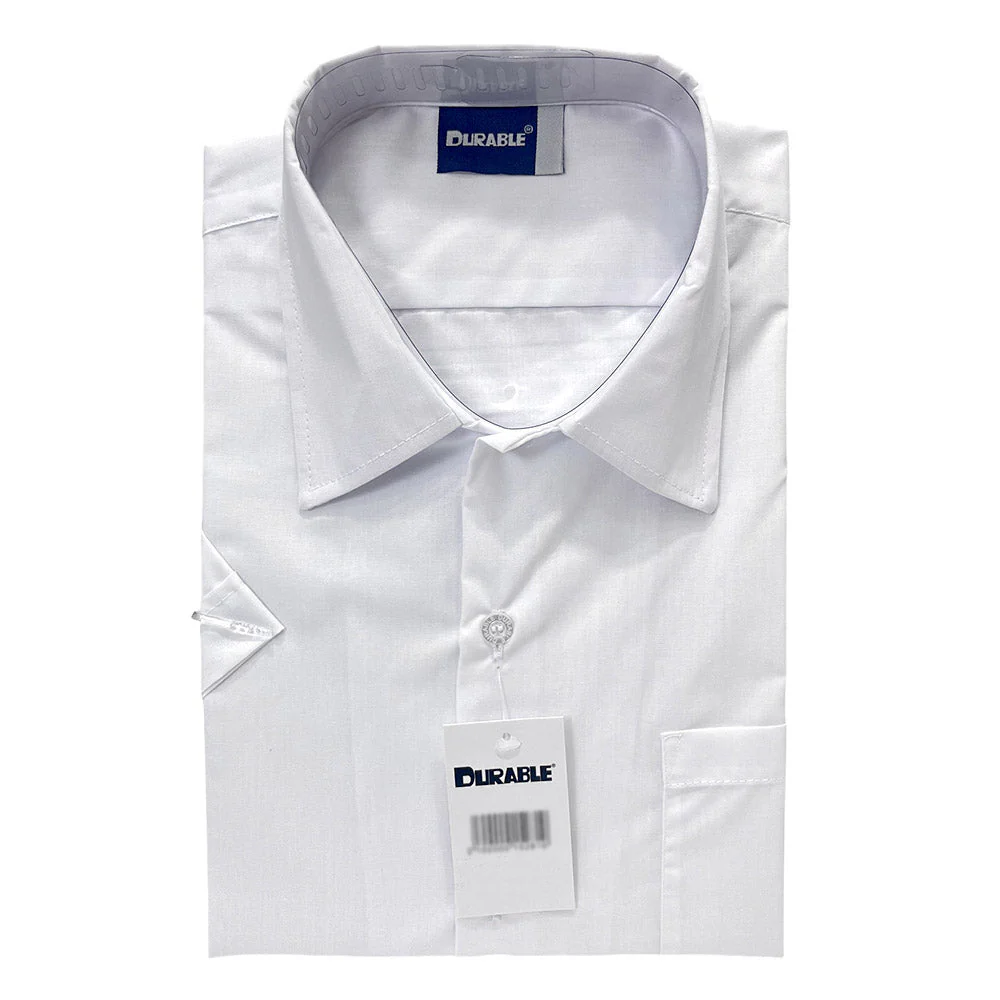Camisa Escolar Blanca Durable / Manga Corta / Talla 14 - Image 2