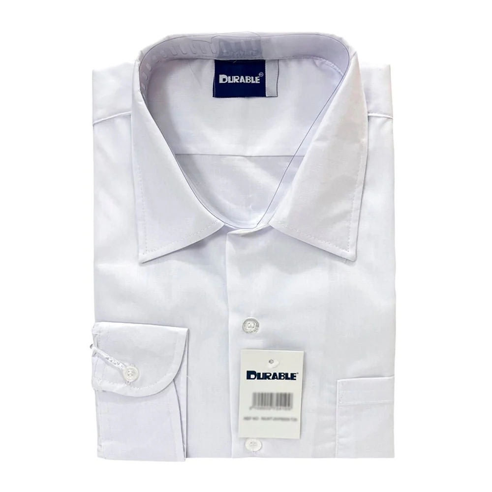 Camisa Escolar Blanca Durable / Manga Larga / Talla XL - Image 2