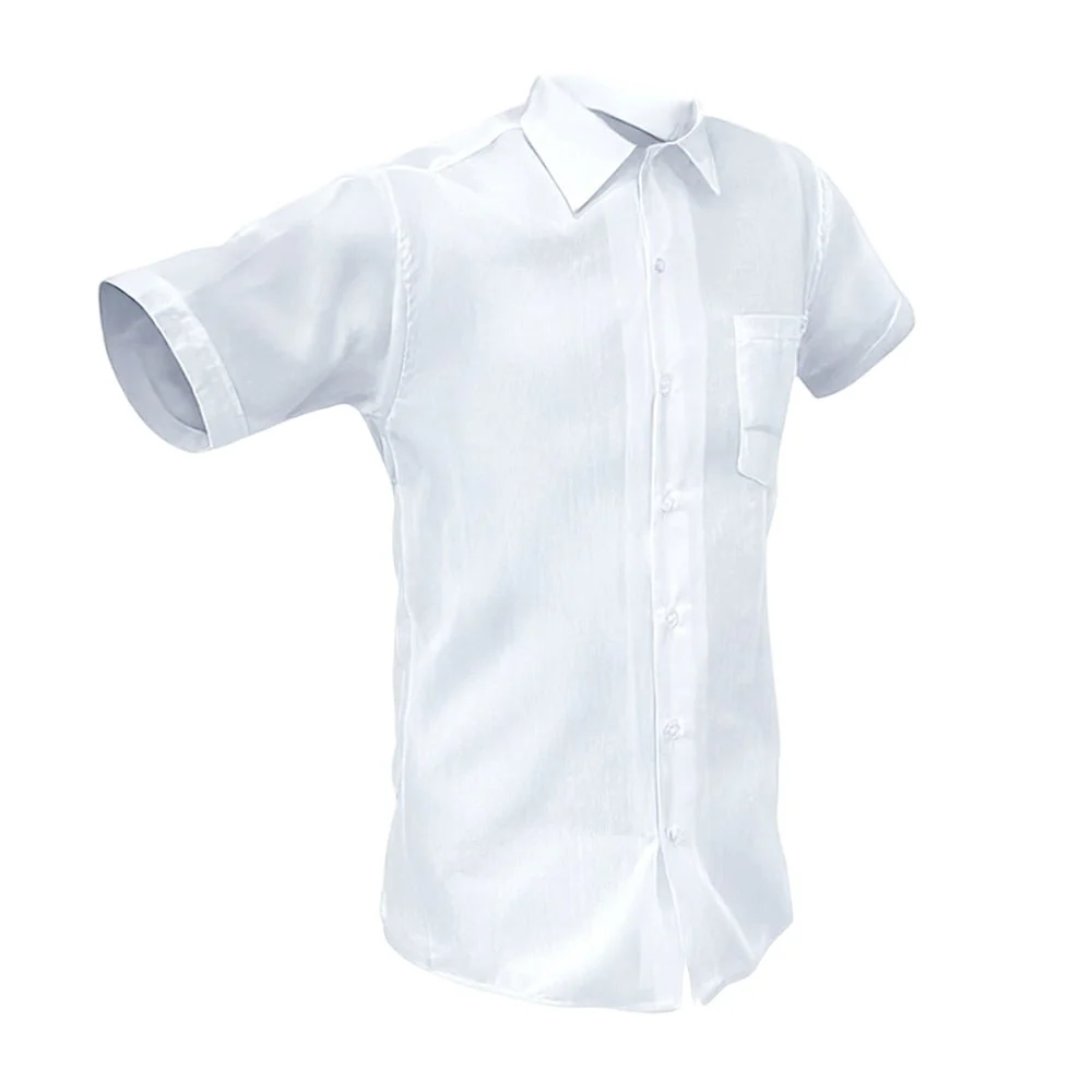 Camisa Escolar Blanca Durex / Manga Corta / Talla M