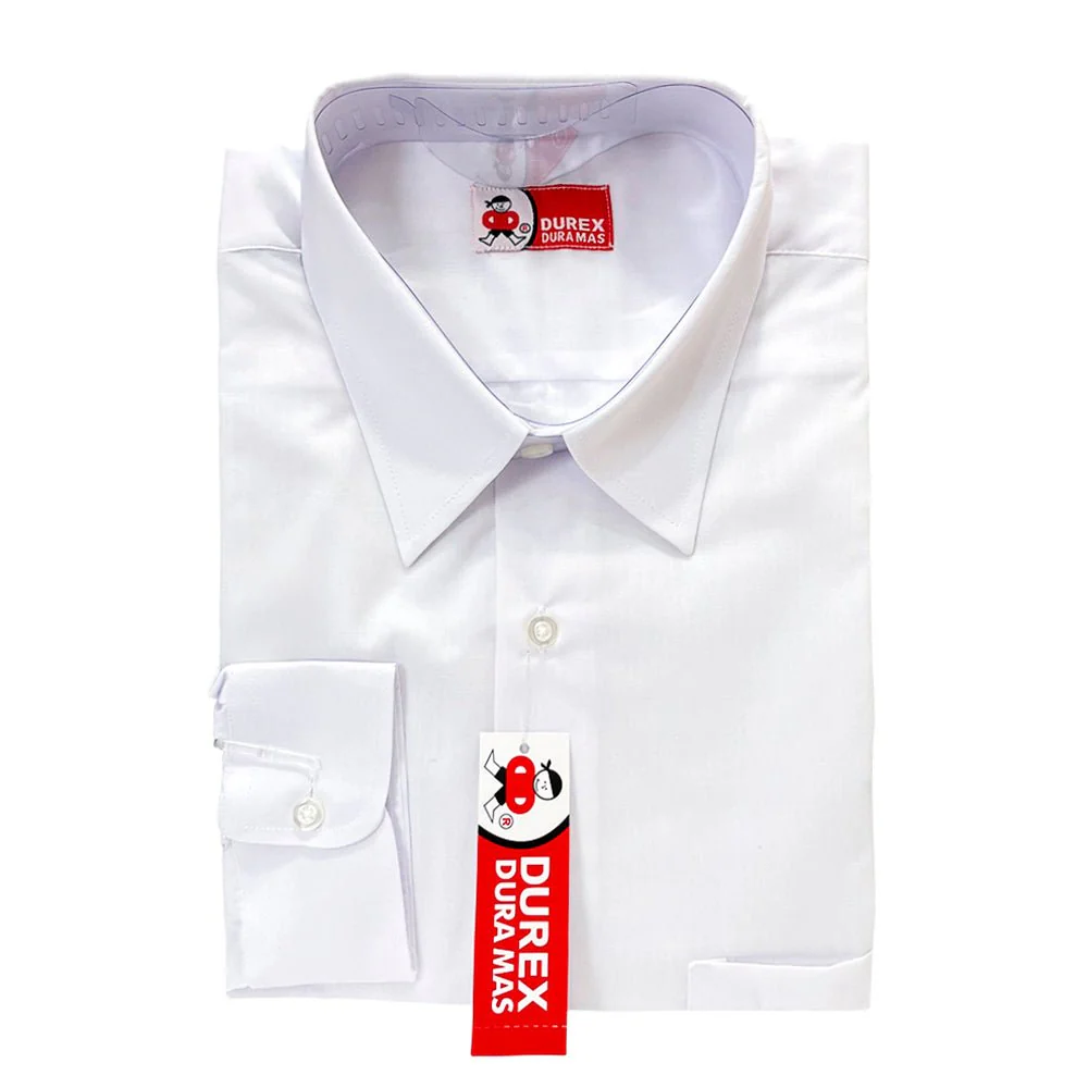 Camisa Blanca Escolar Durex / Manga Larga / Talla 20 - Image 2