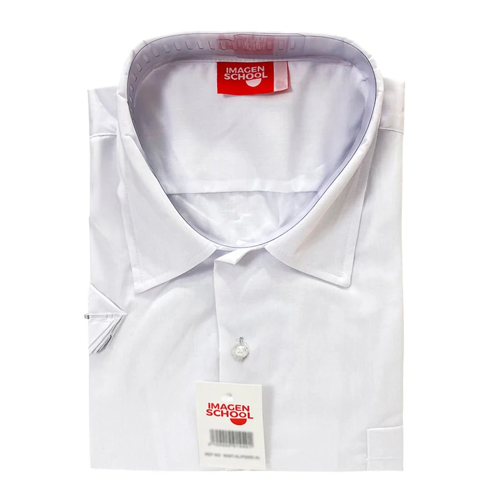 Camisa Escolar Blanca Imagen School / Manga Corta / Talla 16 - Image 2