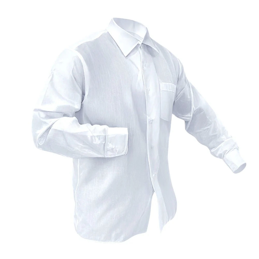 Camisa Escolar Blanca Imagen School / Manga Larga / Talla L