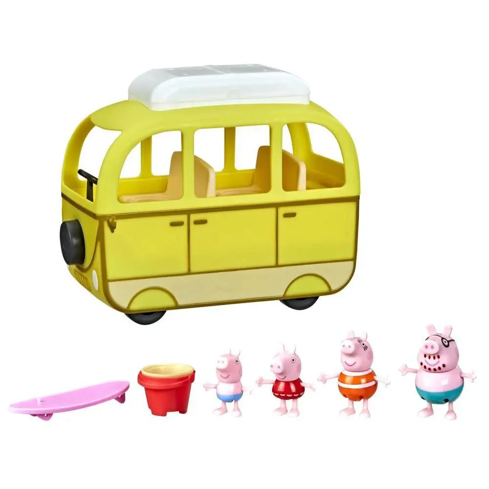 Camper De Playa Peppa Y Familia
