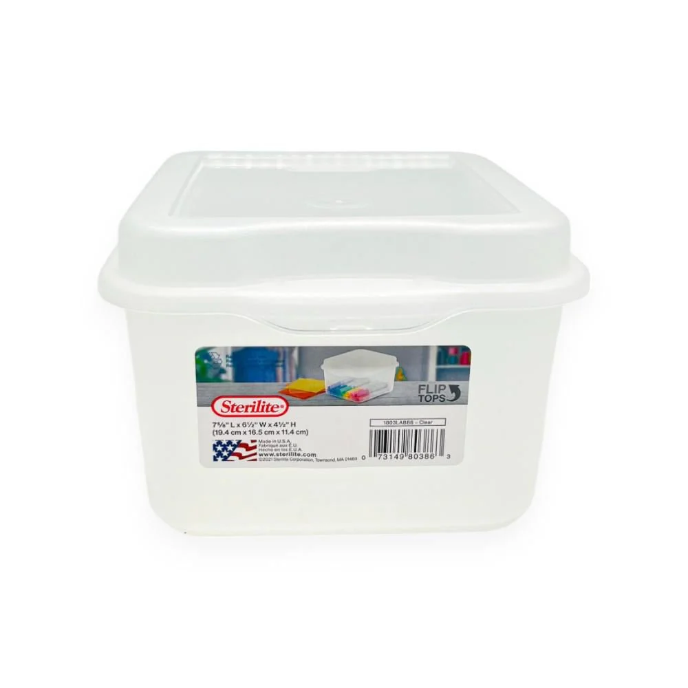 Canasta Multiuso Sterilite Fliptop Transparente