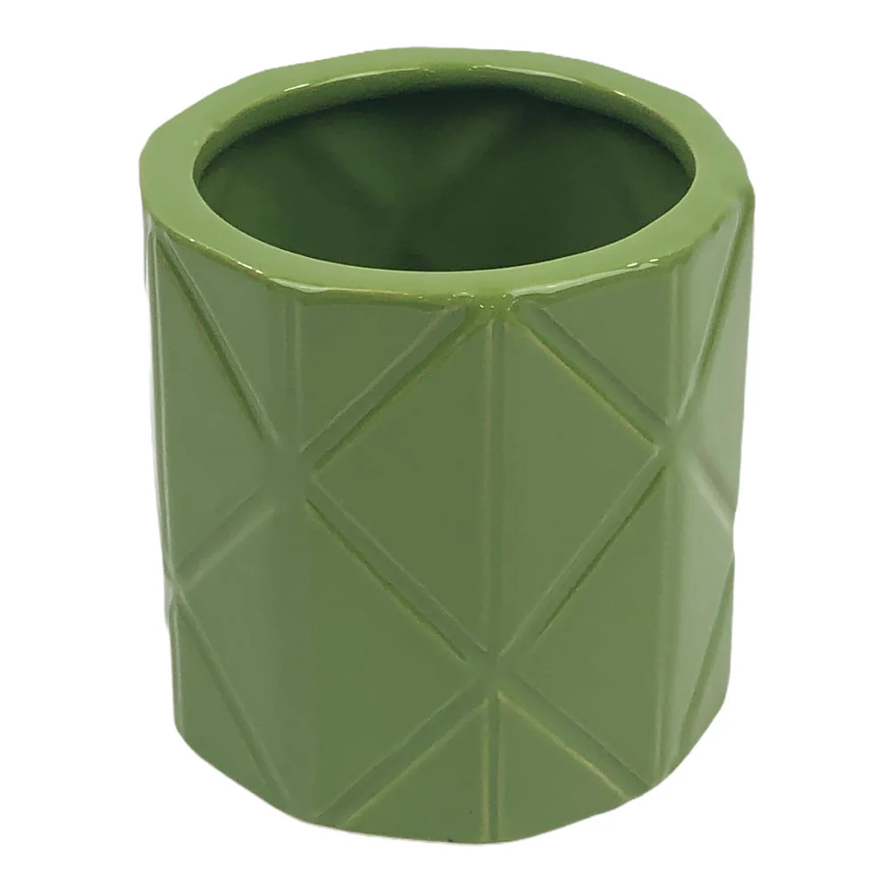Candelabro Decorativo Concepts Cilíndrico 10.5 cm x 10.5 cm x 10.5 cm - Verde oscuro