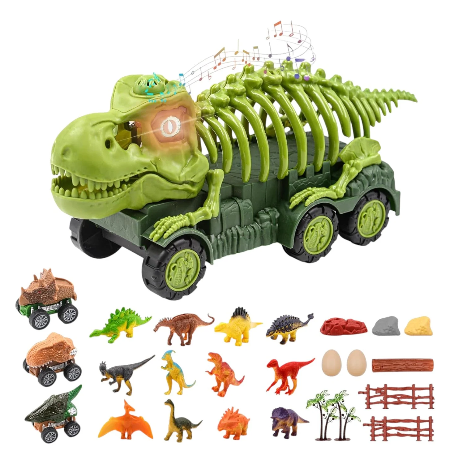 Carro De Hueso Dinosaurio Acústico-Óptico C/Accesorios-Surtido - Image 2