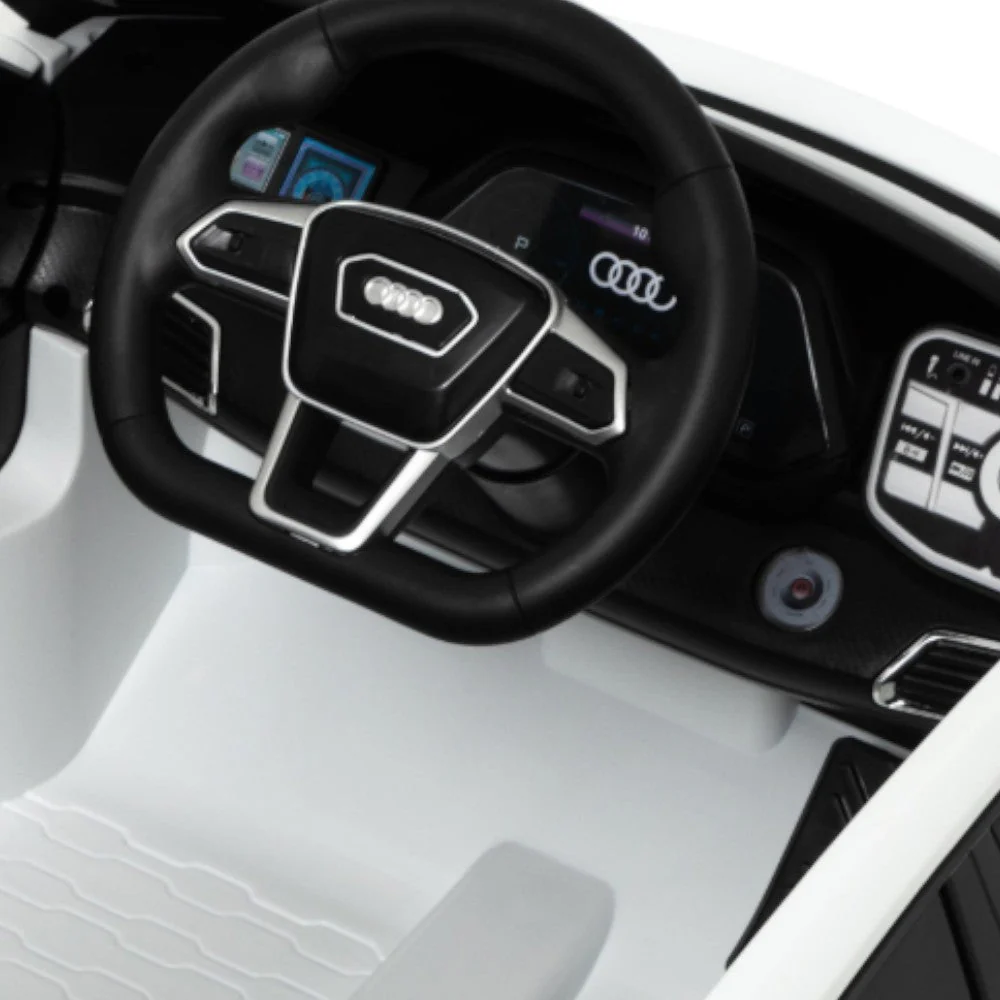 Carro Recargable Audi R/C Blanco 12V - Image 2