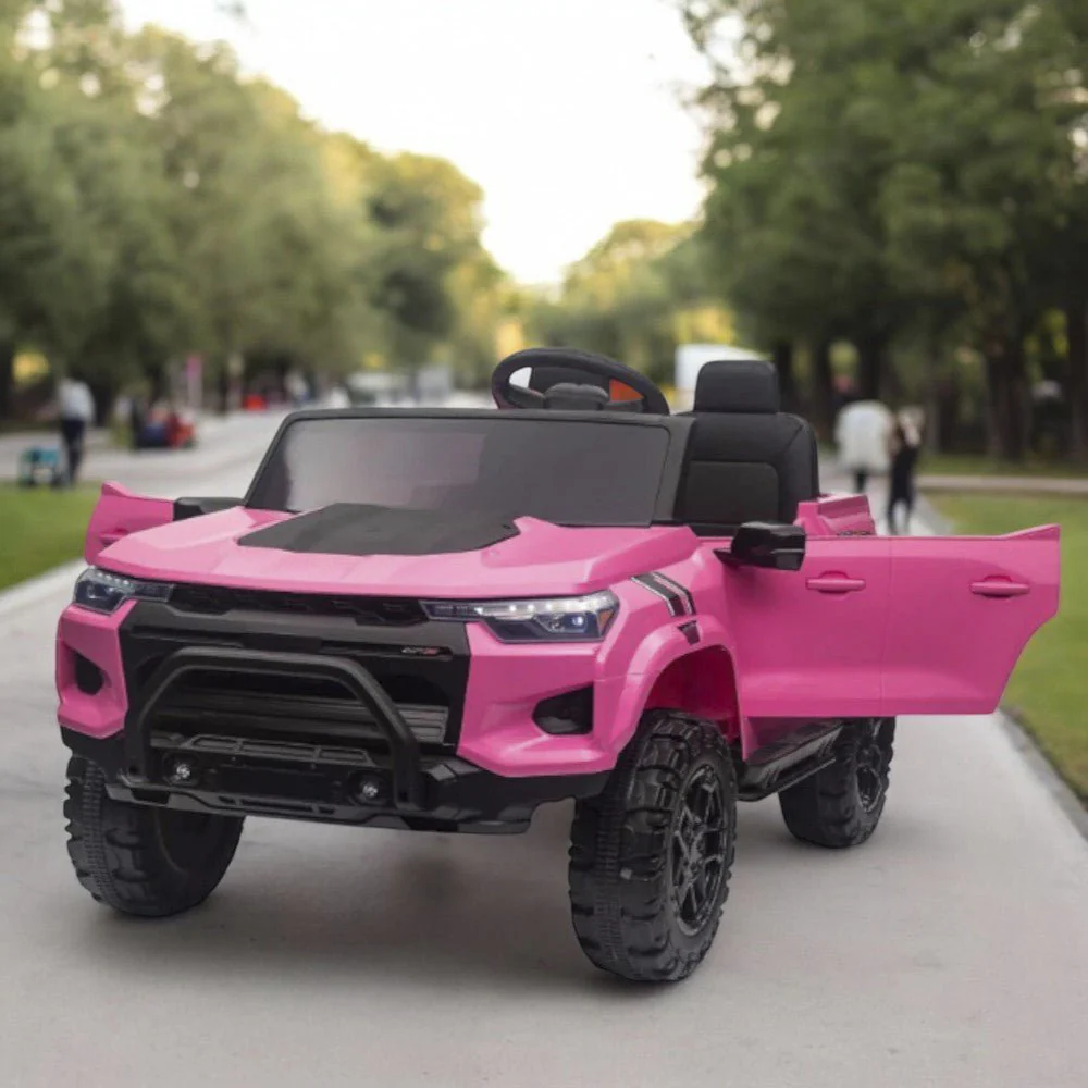 Carro Recargable R/C Rosado/Negro 12V
