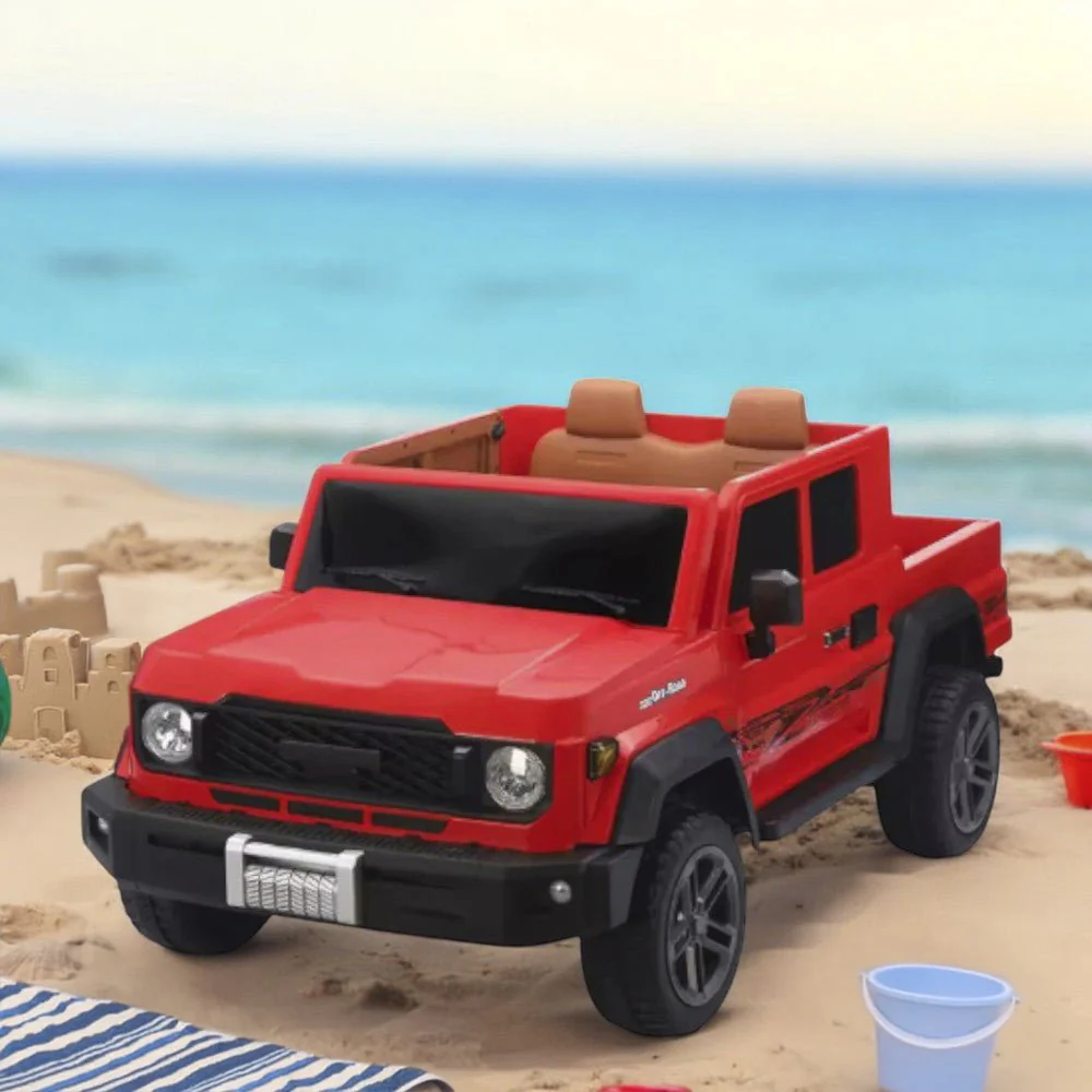 Carro Recargable Diseño Pickup W/RC Rojo 12V