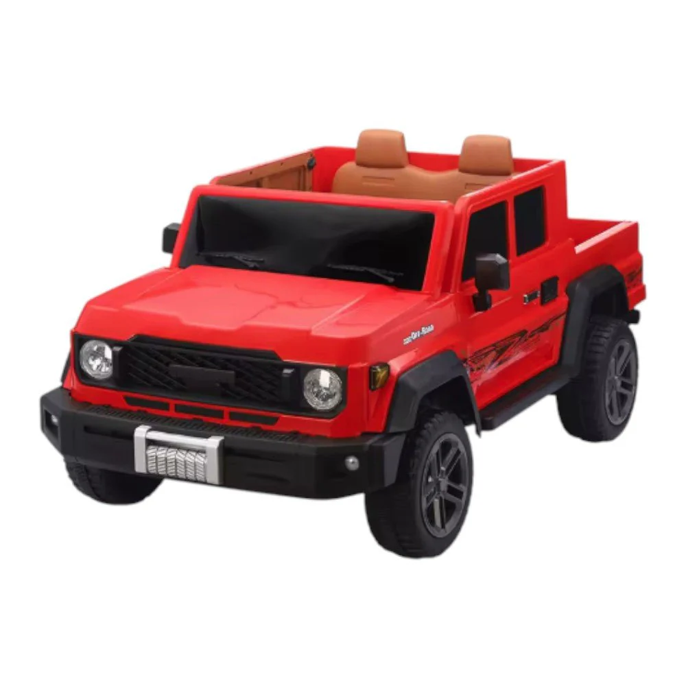 Carro Recargable Diseño Pickup W/RC Rojo 12V - Image 2